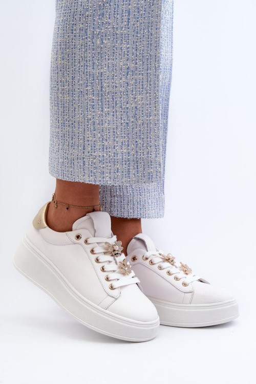 Športové topánky na platforme model 198209 Step in style