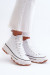Tenisky na platforme model 198691 Step in style