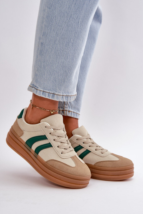 Športové topánky na platforme model 199173 Step in style