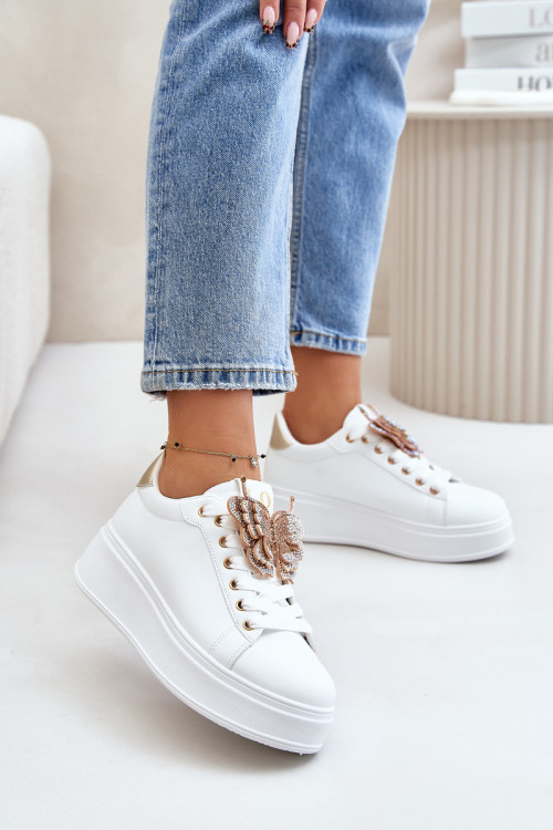 Športové topánky na platforme model 201045 Step in style