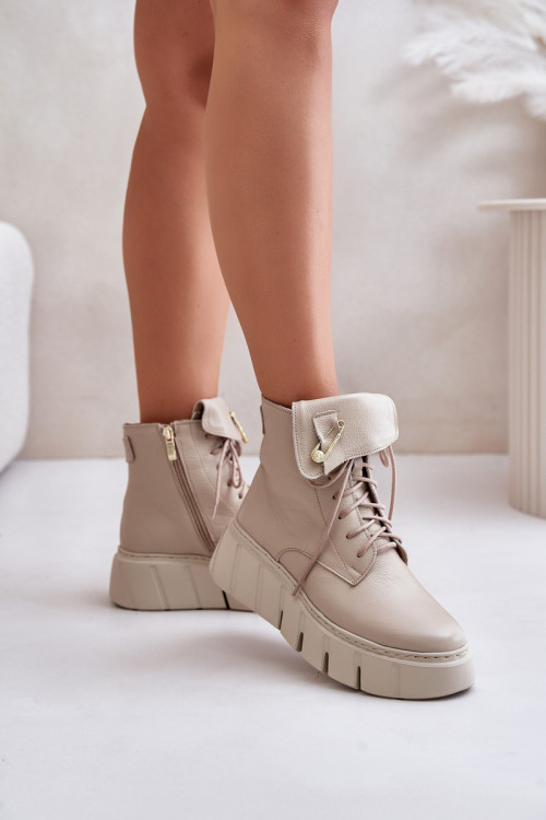 Topánky na platforme model 201184 Step in style