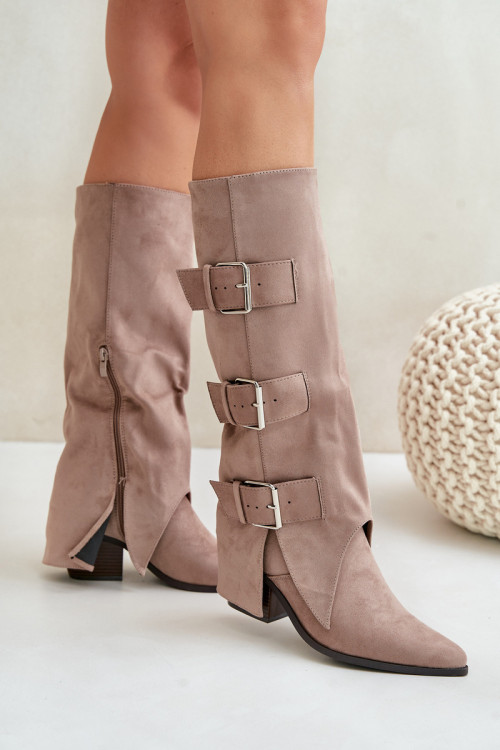 Čižmy na vysokom opätku model 203505 Step in style