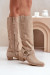 Čižmy na vysokom opätku model 203901 Step in style Čižmy na vysokom opätku model 203901 Step in style