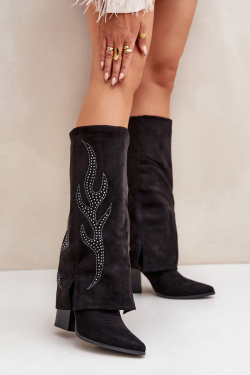 Čižmy na vysokom opätku model 204656 Step in style