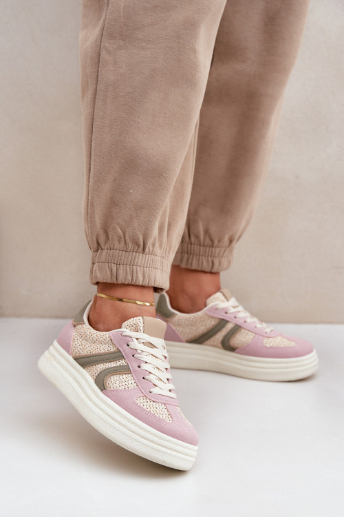 Športové topánky na platforme model 205951 Step in style