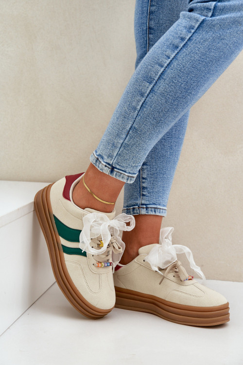 Športové topánky na platforme model 206858 Step in style