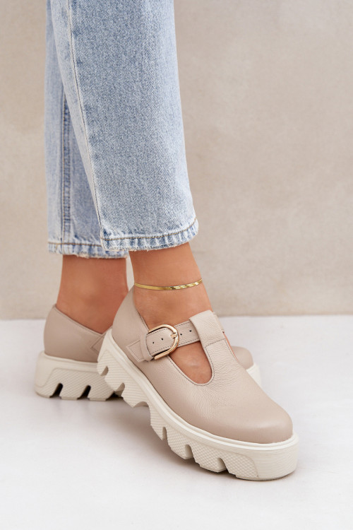 Poltopánky na platforme model 208333 Step in style
