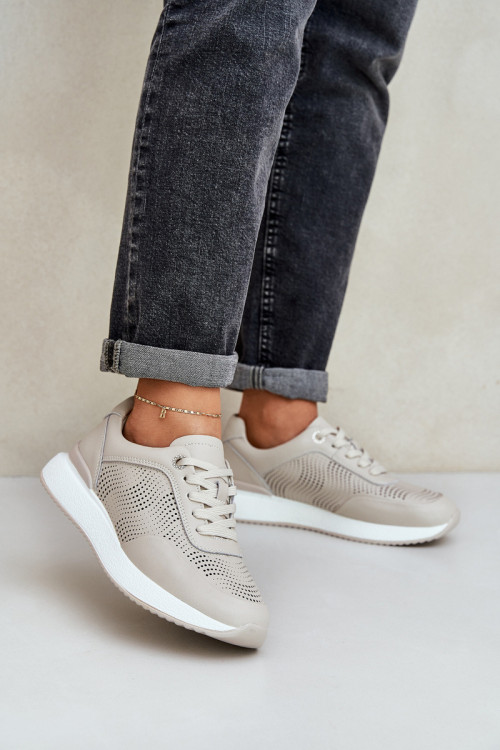 Športové topánky na platforme model 209058 Step in style