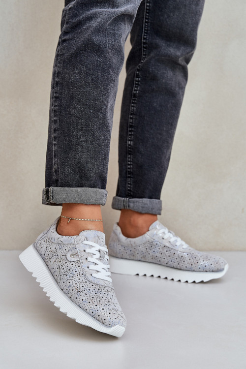 Športové topánky na platforme model 209065 Step in style