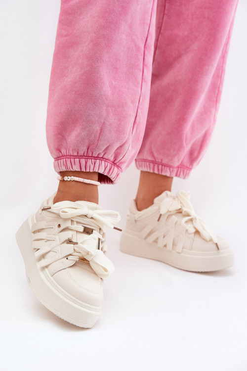 Športové topánky na platforme model 209450 Step in style