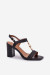 Sandále na opätkoch model 209920 Step in style Sandále na opätkoch model 209920 Step in style