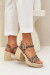 Sandále na opätkoch model 210703 Step in style Sandále na opätkoch model 210703 Step in style