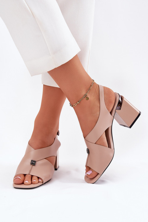 Sandále na opätkoch model 212827 Step in style