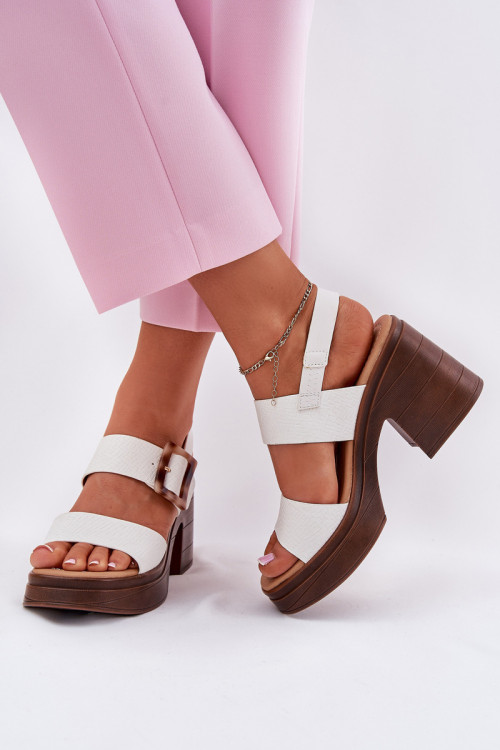 Sandále na opätkoch model 213008 Step in style