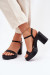 Sandále na opätkoch model 214093 Step in style Sandále na opätkoch model 214093 Step in style