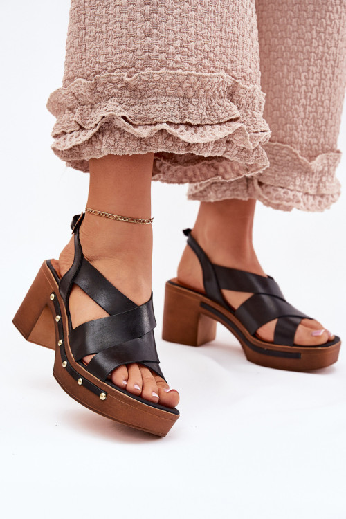 Sandále na opätkoch model 214744 Step in style
