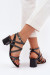 Sandále na opätkoch model 215004 Step in style Sandále na opätkoch model 215004 Step in style