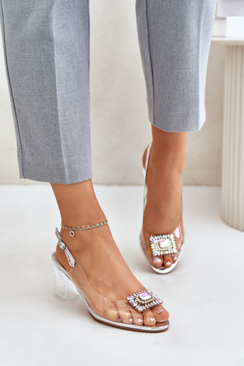 Sandále na opätkoch model 215722 Step in style
