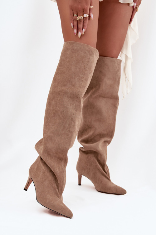 Čižmy na vysokom opätku model 216997 Step in style