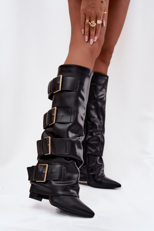 Čižmy na vysokom opätku model 217204 Step in style