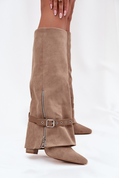 Čižmy na vysokom opätku model 217210 Step in style