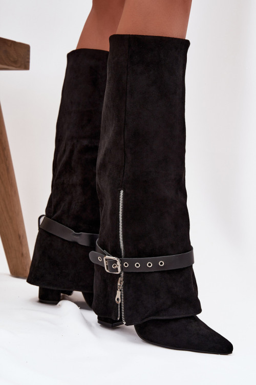Čižmy na vysokom opätku model 217211 Step in style