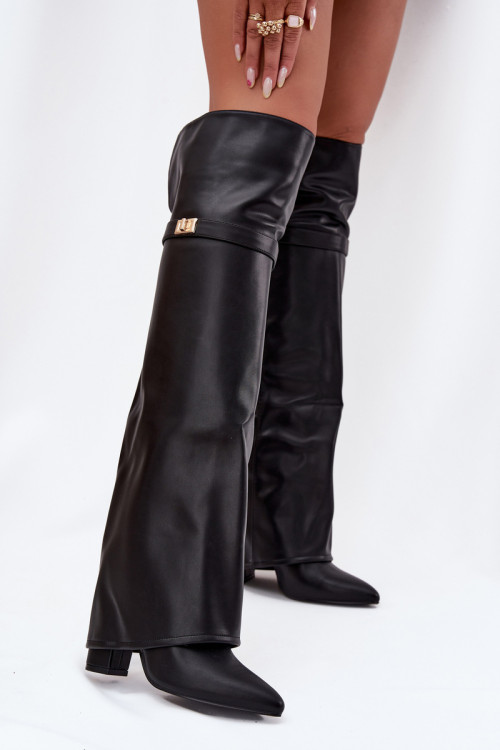 Čižmy na vysokom opätku model 217223 Step in style