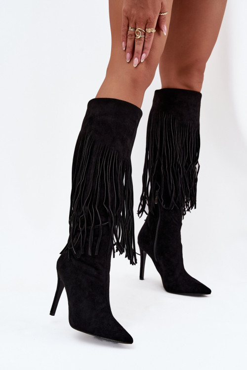 Čižmy na vysokom opätku model 217513 Step in style
