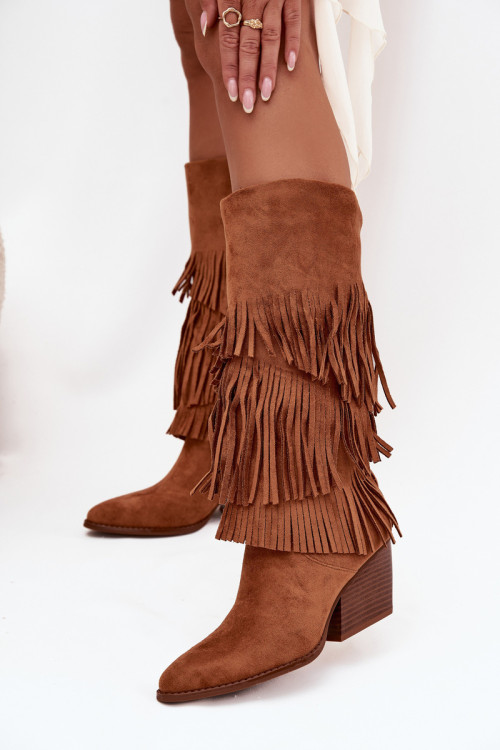 Čižmy na vysokom opätku model 217823 Step in style