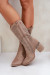 Čižmy s ažúrom model 218494 Step in style Čižmy s ažúrom model 218494 Step in style