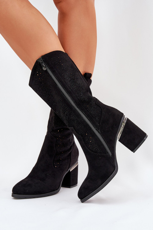 Čižmy s ažúrom model 218496 Step in style
