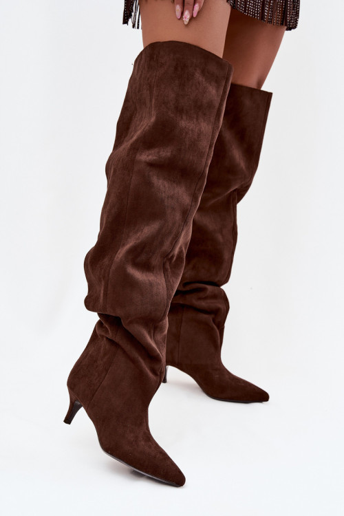 Čižmy na vysokom opätku model 219135 Step in style
