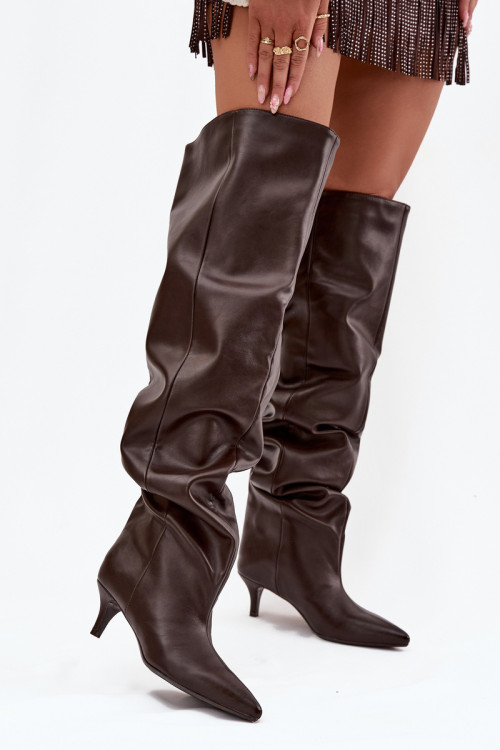 Čižmy na vysokom opätku model 219137 Step in style