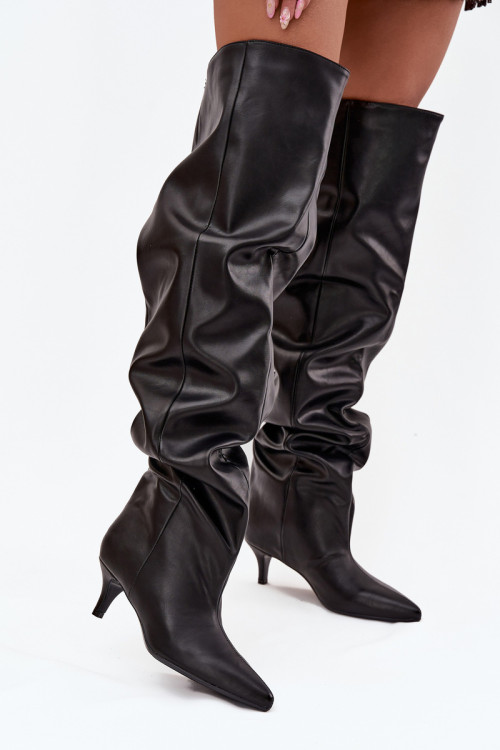 Čižmy na vysokom opätku model 219138 Step in style