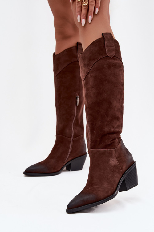 Čižmy na vysokom opätku model 219399 Step in style