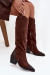 Čižmy na vysokom opätku model 219399 Step in style Čižmy na vysokom opätku model 219399 Step in style