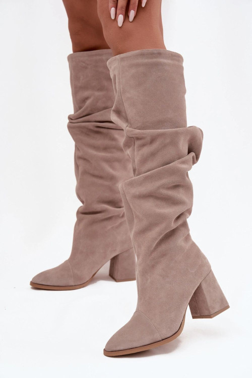 Čižmy na vysokom opätku model 219403 Step in style
