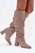 Čižmy na vysokom opätku model 219403 Step in style Čižmy na vysokom opätku model 219403 Step in style