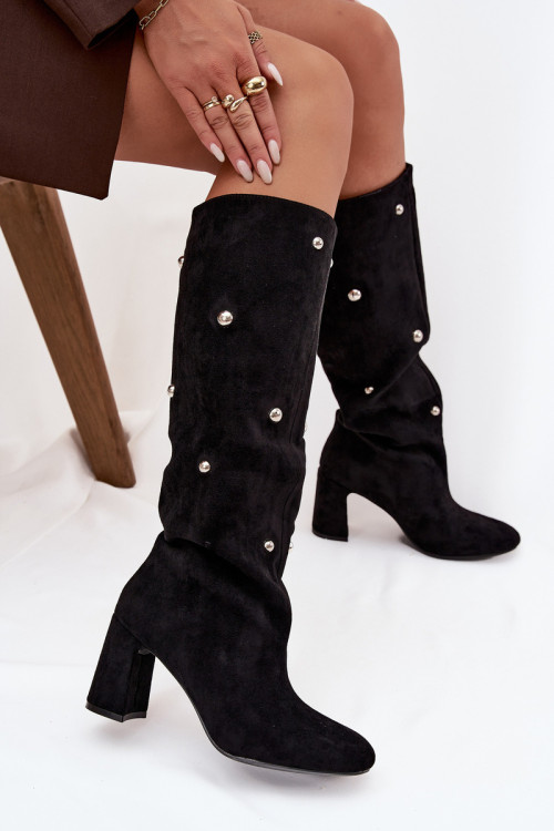 Čižmy na vysokom opätku model 219862 Step in style
