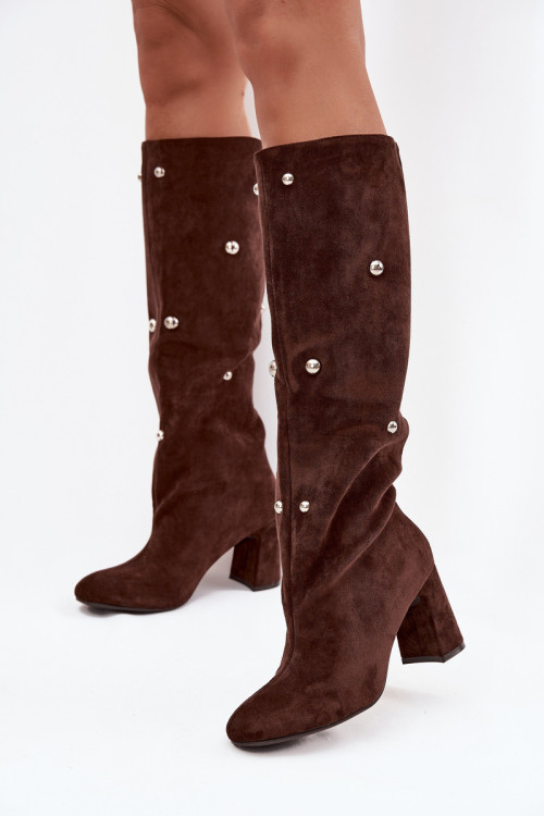 Čižmy na vysokom opätku model 219863 Step in style