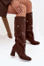 Čižmy na vysokom opätku model 219863 Step in style Čižmy na vysokom opätku model 219863 Step in style