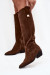 Čižmy na vysokom opätku model 220208 Step in style Čižmy na vysokom opätku model 220208 Step in style
