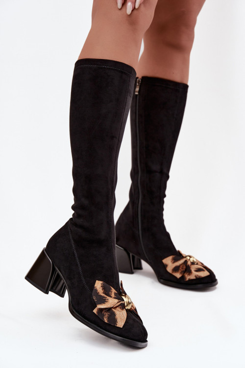 Čižmy na vysokom opätku model 220214 Step in style