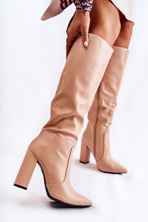 Čižmy na vysokom opätku model 220511 Step in style