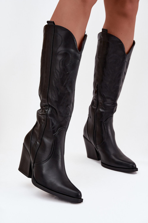 Čižmy na vysokom opätku model 220714 Step in style