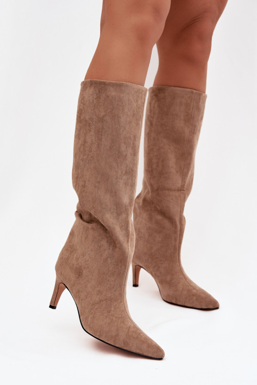 Čižmy na vysokom opätku model 221146 Step in style