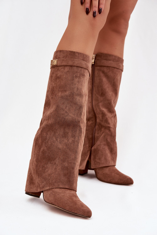Čižmy na vysokom opätku model 221530 Step in style