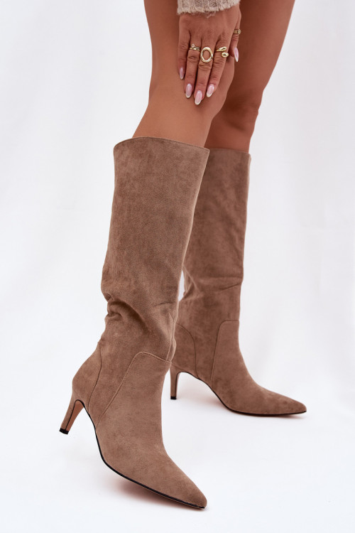 Čižmy na vysokom opätku model 221903 Step in style