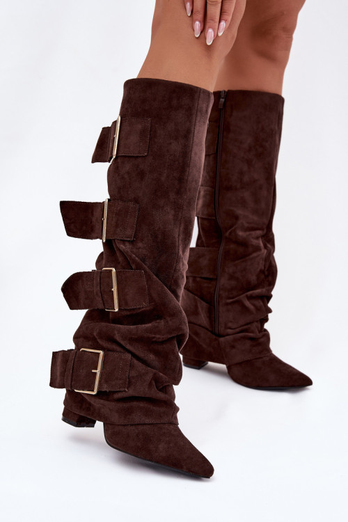 Čižmy na vysokom opätku model 221908 Step in style