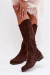 Čižmy s ažúrom model 224441 Step in style Čižmy s ažúrom model 224441 Step in style